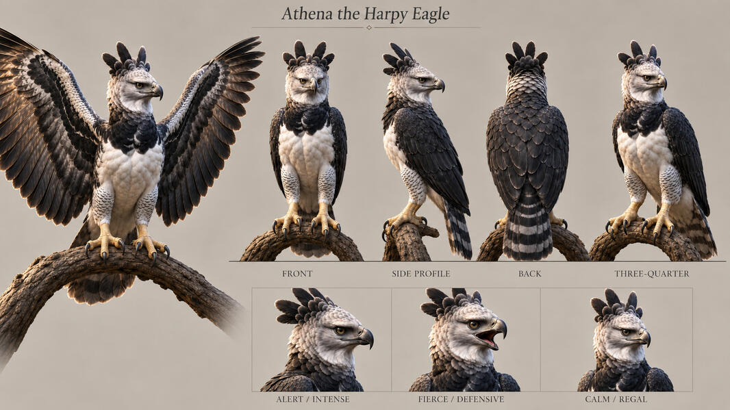 Athena the Harpy Eagle Athena