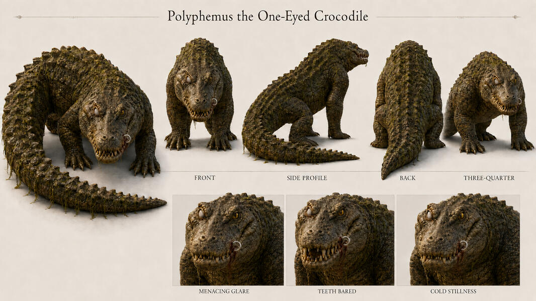 Polyphemus the One -Eyed Crocodile Polyphemus